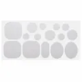 Self-adhesive down jacket repair patches set, white color, 20x10cm practical waterproof fabric. - White