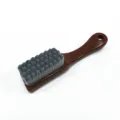 Spazzola per noci in setole mini spazzola di pulizia per perline di gioielli portatile. - Spazzolino a 10.000 setole morbide grigio carbone di bambù a scacchi ambra piccolo A-2001