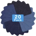 20 pack denim patches iron on repair patches for clothing DIY jeans jackets repair kit blue - 20 Pieces/Pack / Multicolor