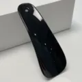 Black plastic shoe horn with hanging hole portable footwear helper for daily use - Solid Black