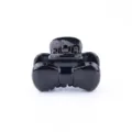Glossy black hair claw clip, retro bow design, fashion simple versatile hair accessory daily use. - Bowknot Style (Z769) / Black