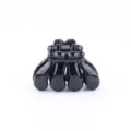 Glossy black classic hair claw clip, retro minimalist design versatile hair styling accessory. - Classic Style (Z1706) / Black