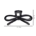 Black bow hair claw clip elegant minimalist vintage hair accessory for women styling - Bow Hair Claw / 11.8cm / Black