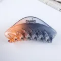 Gradient Transparent Hair Claw Clip Minimalist Gradient Shark Hair Catch Clip for Women - 11.7cm Glossy Gradient Orange and Gray Claw Clip Z1732-L013/02