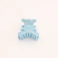 Cute pearlescent blue bear hair claw clip, sweet style ponytail holder hair accessories - 5.4cm / Blue