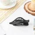 Matte black hair claw clip for women, stylish large swallowtail hair catch for daily wear. - 14cm Matte Black Claw Hair Clip