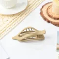 Matte khaki swallowtail hair claw clip, large minimalist hair accessory for daily elegant styling. - 14cm Matte Khaki Claw Hair Clip