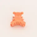 Cute orange bear hair claw clip, playful cartoon hair accessory for women and daily use. - 5.4cm / Orange