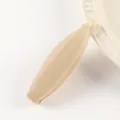 Minimalist jelly banana hair clip for women, elegant resin hair accessory for daily styling. - White