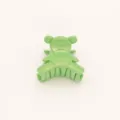 Green pearlescent bear claw clip, cute cartoon hair accessory for women and daily hairstyles. - 5.4cm / Green