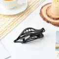 Elegant black hair claw clip, simple swallowtail hair accessory for women styling daily wear. - 14cm Glossy Black Claw Clip Z1978-ABS-L Black