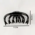 Glossy black hair claw clip French vintage elegant large hair accessory for women styling. - 12cm Glossy Black Hair Claw Clip Z1976-L Black