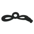 Black frosted hair clip minimalist style banana clip for elegant daily ponytail styling. - Banana Clip T1642 / Black