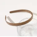 Minimalist brown rhinestone headband for women, elegant daily hair accessories and chic styling. - 15cm Glossy Light Coffee Pink Diamond Headband