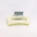 Gradient square hair claw clip, minimalist shark clip for women and girls daily styling. - 8.6cm / Brown Gradient