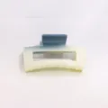 Blue gradient hair claw clip, large square shark clip for women and girls daily styling. - 8.6cm / Blue Gradient