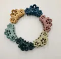 Colorful flower ABS hair claw clips, stylish hair styling accessories for women daily wear. - Khaki