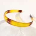 Amber Gradient Rhinestone Headband Elegant Hair Hoop Women Fashion Hair Accessory Variant - 15cm Glossy Transparent Yellow Coffee White Diamond Headband