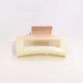 Color gradient large square hair claw clip versatile simple fashion back hair accessory - 8.6cm / Pink Gradient