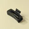 Black minimalist soft plastic hair claw clip for women, sturdy grip and durable daily hair accessory. - 10.5cm Size / Black