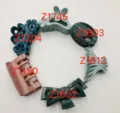 Colorful ABS hair claws set, cute floral and bow hair clips for women's daily hair styling. - Light Green