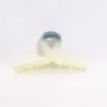 Gradient ribbon hair claw clip, stylish versatile plastic hair accessory for daily wear style. - 9cm / Blue Gradient