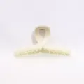 Elegant ribbon-shaped hair claw clip, chic minimalist design for daily stylish updos. - 9cm / Light Brown Gradient
