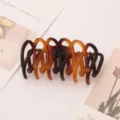 Stylish Korean gradient hair claw clip, matte brown hair accessory for daily elegant styling. - 10.6cm / Red