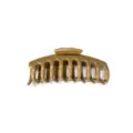 Soft material hair claw clip anti-collision durable daily hair accessories brown color - 11cm Size / Khaki