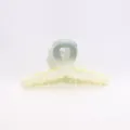 Gradient plastic hair claw clip, stylish ribbon design secure grip fashion accessory. - 9cm / Grey Gradient