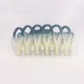 Blue yellow gradient hair claw clip glossy grid summer dopamine hair accessory for women - 10.6cm / Dark Blue Gradient