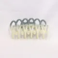 Gradient grey white hair claw clip stylish mesh wave hair accessory for women summer daily wear - 10.6cm / Light Blue Gradient