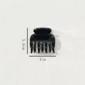 Minimalist small black hair claw clip for women, sleek and chic hair accessory for styling. - Glossy Black Hair Claw (Z1990)