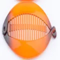 Tortoise shell fish hair clip, stylish amber gradient plastic banana hair claw for women - 12.5cm / Glossy Yellow Coffee Gradient