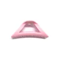 Pink plastic triangular hair claw clip minimalist fashion cute hair accessory for women - Pink