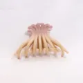 Gradient hair claw clip, unique multi-prong design, chic bath hair accessories for women. - Pink Orange Gradient