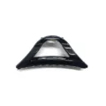 Bellissima molla per capelli triangolare nera elegante accessorio minimalista per donne - Nero