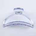 Transparent crescent hair claw clip, clear minimalist hair accessory for women styling daily wear. - Transparent Blue