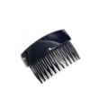 Black hair insert comb, versatile teeth comb clip for women styling, bangs and hair styling tool. - 6.8cm Glossy Black Comb C57-L Black