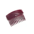 Burgundy hair insert comb for women, stylish vintage teeth hair accessory for bun and bangs. - 6.8cm Glossy Wine Red Comb C57-L Red 02