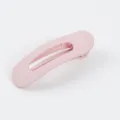 Large pink matte hair clip for women, simple cute snap barrette for daily styling. - Press Clip(Z1971) / 11cm / Matte Pink