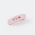 Cute pink matte snap hair clip, simple hair accessory for daily bangs and styling. - Hair Clip(Z1906) / 5.6cm / Matte Pink
