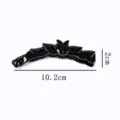 Black banana hair clip vertical mesh hair accessory for styling bangs and daily wear styling. - Mesh Banana Clip (T1596)