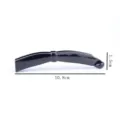 Black banana clip hair accessory vertical hair claw chic elegant styling tool 10.8cm length - Arc Banana Clip (T1604)