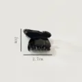 Black plastic mini hair claw clip for bangs and half-up hairstyles, 2.7cm compact size. - 2.7cm Hair Claw (Z1966) / Black
