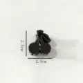 Black cherry mini hair claw clip, 2.5cm cute hair accessory for women and girls daily wear. - 3cm Hair Claw (Z1576) / Black