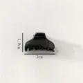 Black plastic hair claw clip, 3cm mini hair clamp for women and girls daily styling accessory. - 3cm Hair Claw (Z1550) / Black