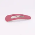 Matte pink teardrop hair clip minimalist BB clip cute sweet hair accessories for daily wear. - 5cm / Deep Pink