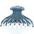 Large blue plastic hair claw clip for women, stylish and durable daily hair accessories. - Glossy Hair Claw(Z1826-L蓝03) / 11cm / Dark Blue