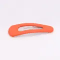 Orange matte snap hair clip cute drop hair accessory for daily styling and sweet fashion look - 5cm / Orange